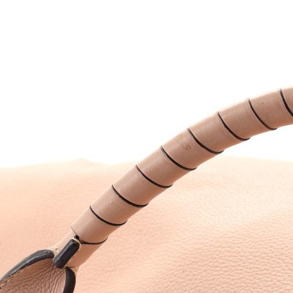 Chloe Marcie Shoulder Bag Leather Large Pink - Picture 10 of 11